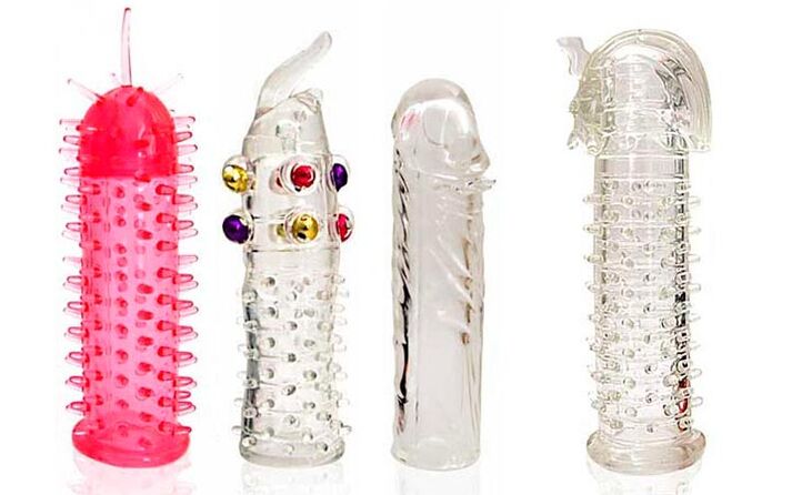 Divers accessoires pour agrandir le pénis lors des relations sexuelles